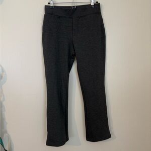 Quince ultra-stretch ponte kick flare pants, size small